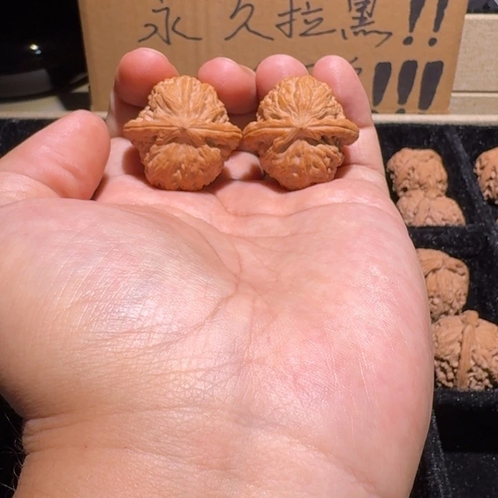 明***⁷文玩核桃吊坠白狮子