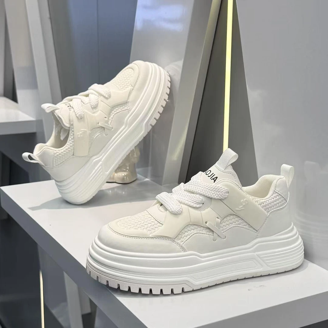 欧洲站男鞋厚底增高男士2025秋季新款超火低帮拼色运动休闲鞋子男