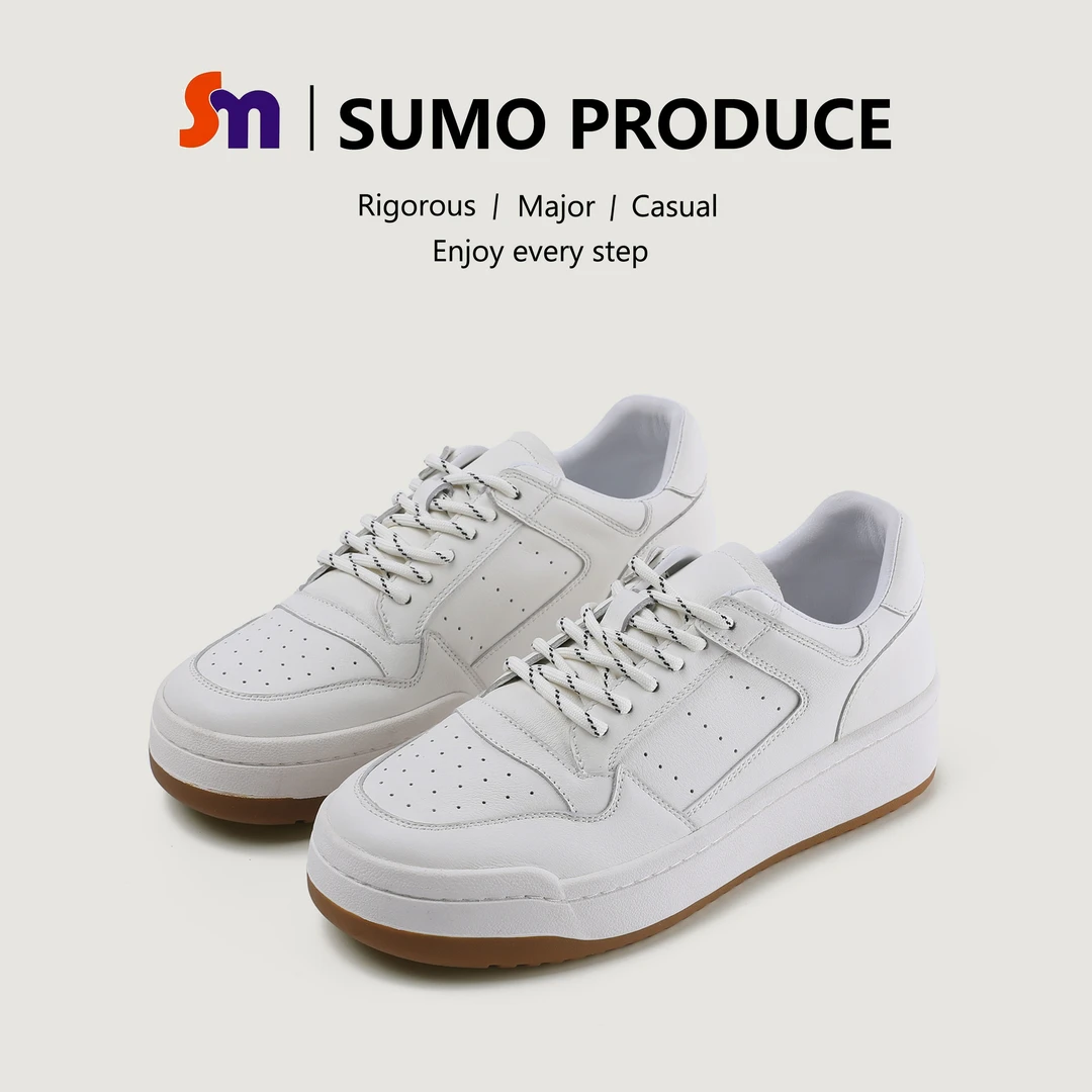 素陌时尚休闲鞋厚底女2025新款爆款小众小白鞋板鞋子ins百搭89017