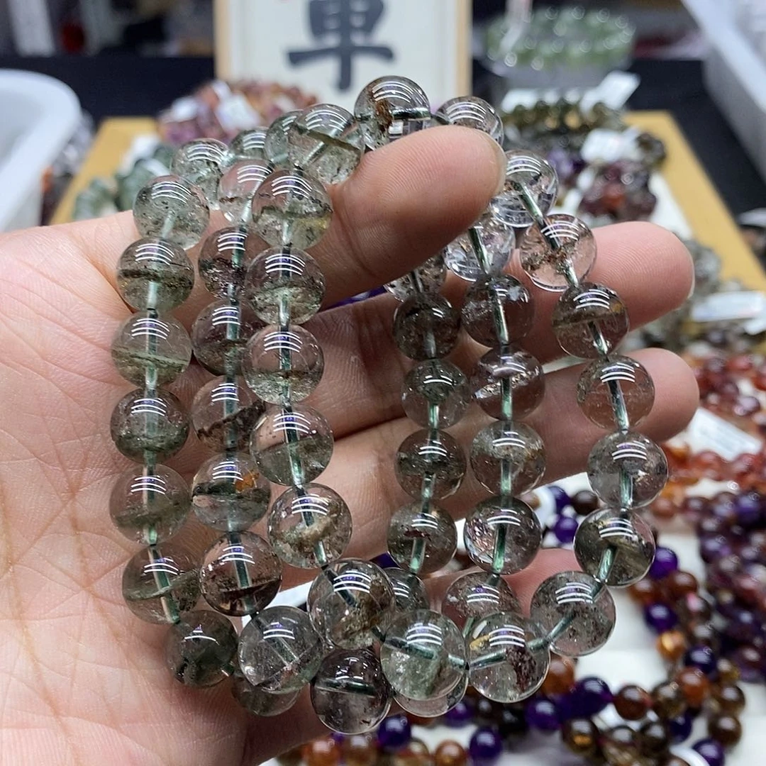 水晶手链未镶嵌多样性发货发一条