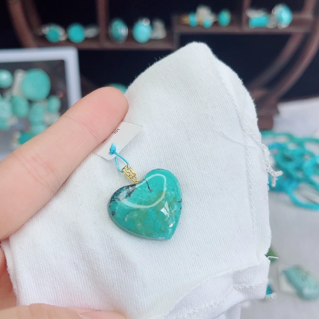 绿松石18K金镶嵌绿松石