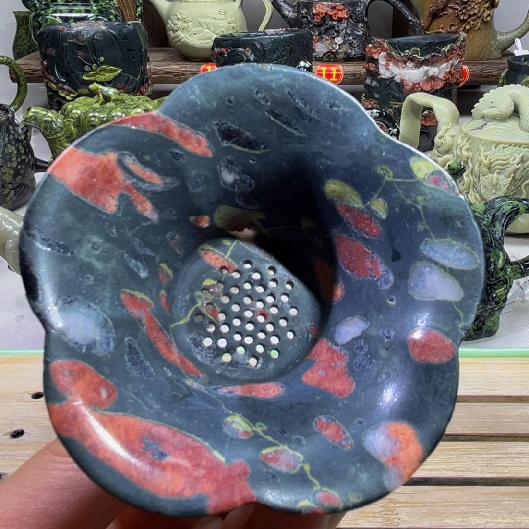 梅花玉花瓣茶漏精品