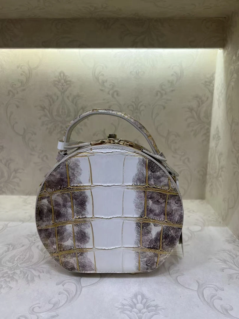 Laugh Queen手工打造真皮女士新款包 10181  鎏金  圆饼