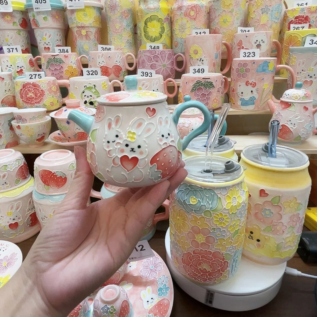 瓷片微瑕玉泥茶壶11号号