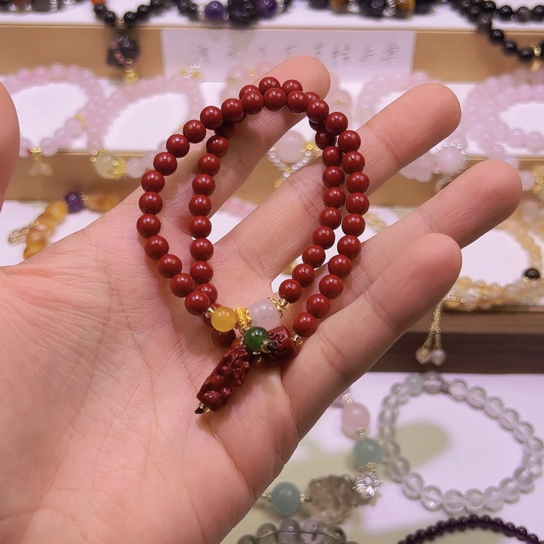 石英质玉手串未镶嵌朱砂