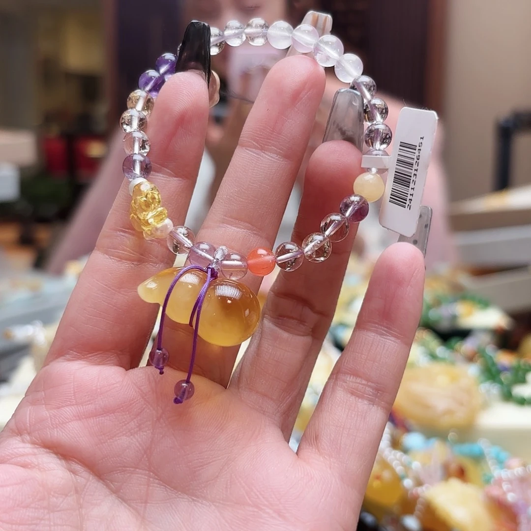 琥珀手链未镶嵌?**熙琥珀