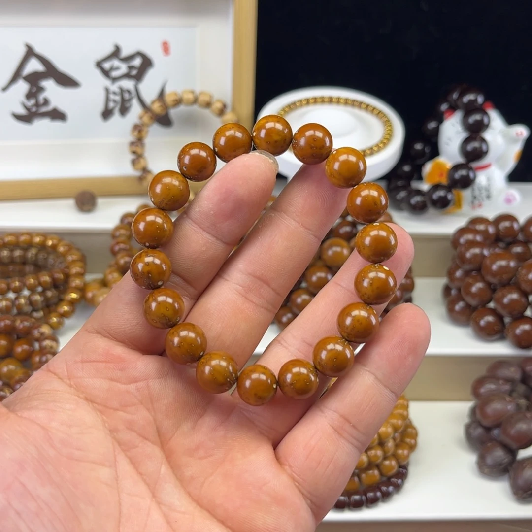 撒***嘿紫金鼠手串紫金鼠光珠手串12