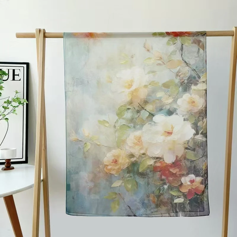 SJ287素语繁花70*180丝巾围巾