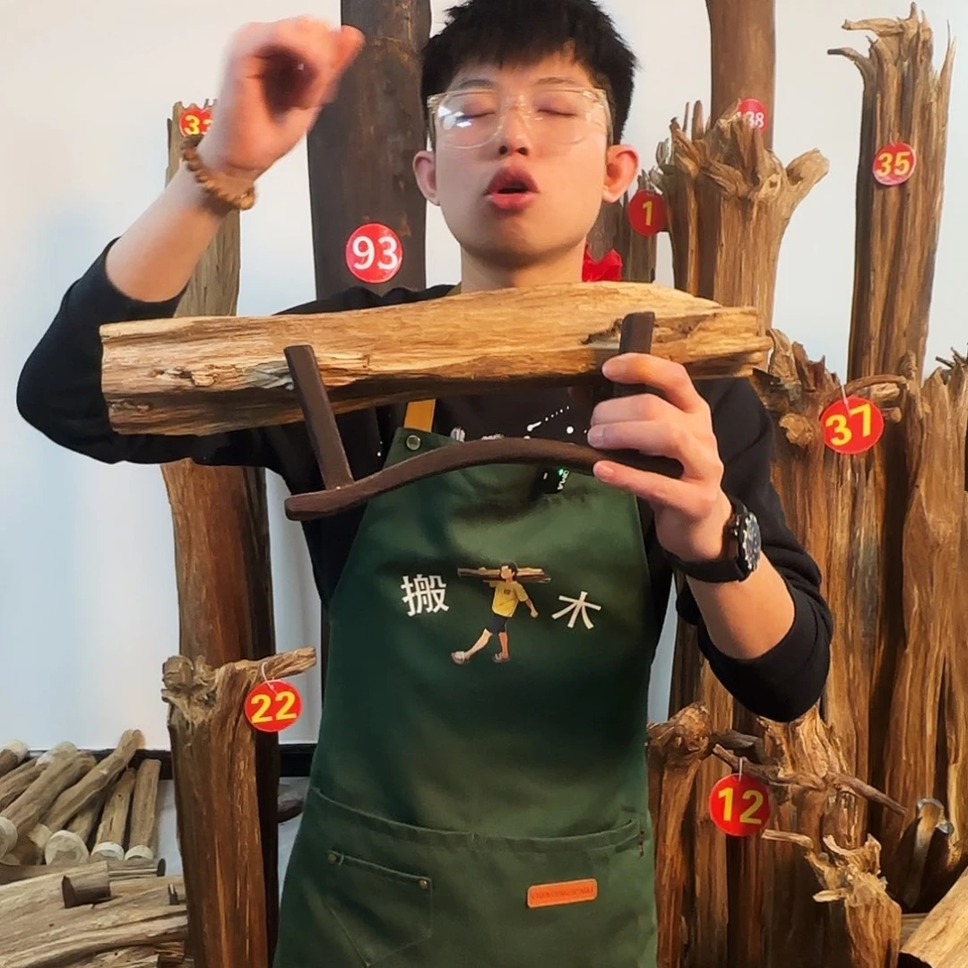 沉香摆件天然沉香原木摆件➕底座