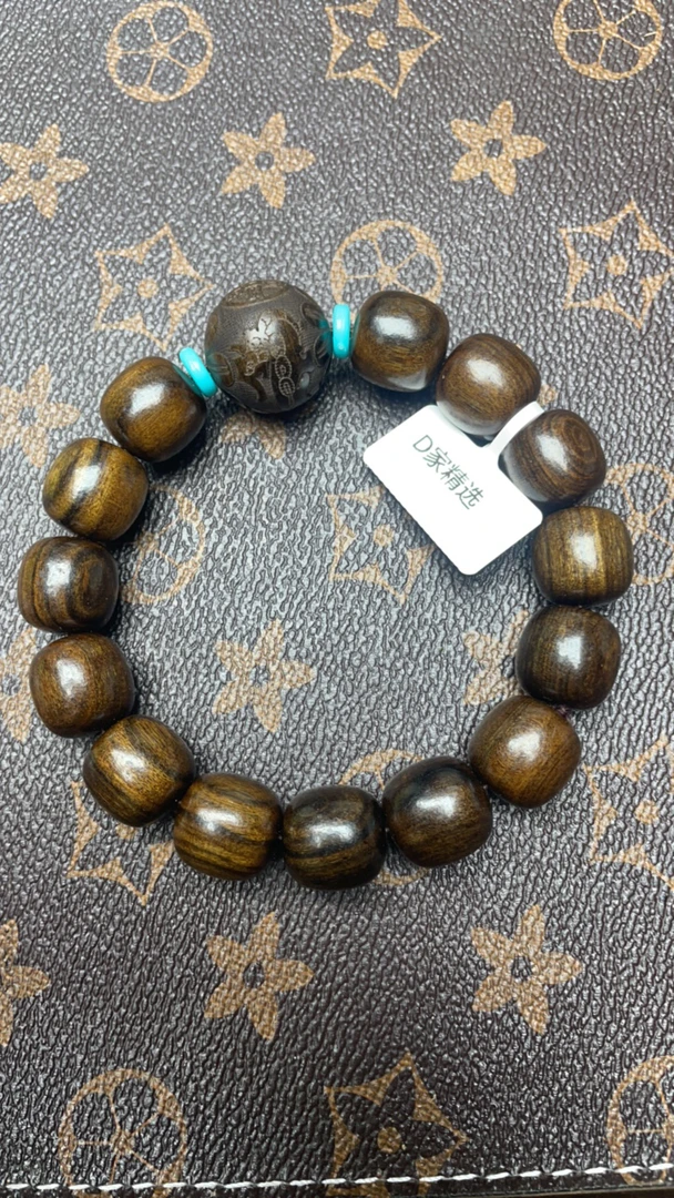 158沉木单圈15mm圆珠