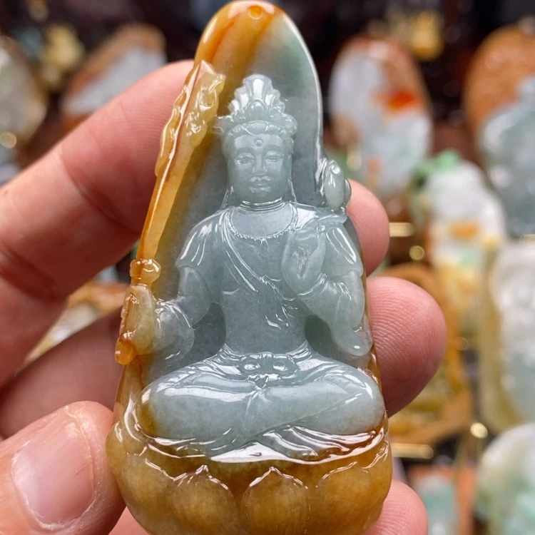 【闪购商品】翡翠未镶嵌颈饰缅甸翡翠A货吊坠