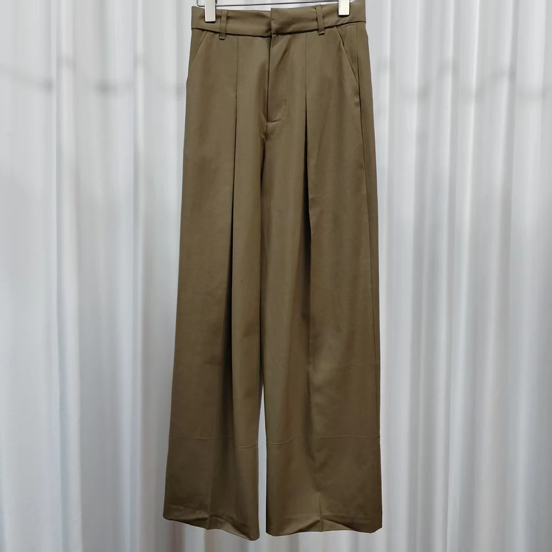 尚系列  Y286  女装时尚休闲高腰长裤卡其色FW11Y07