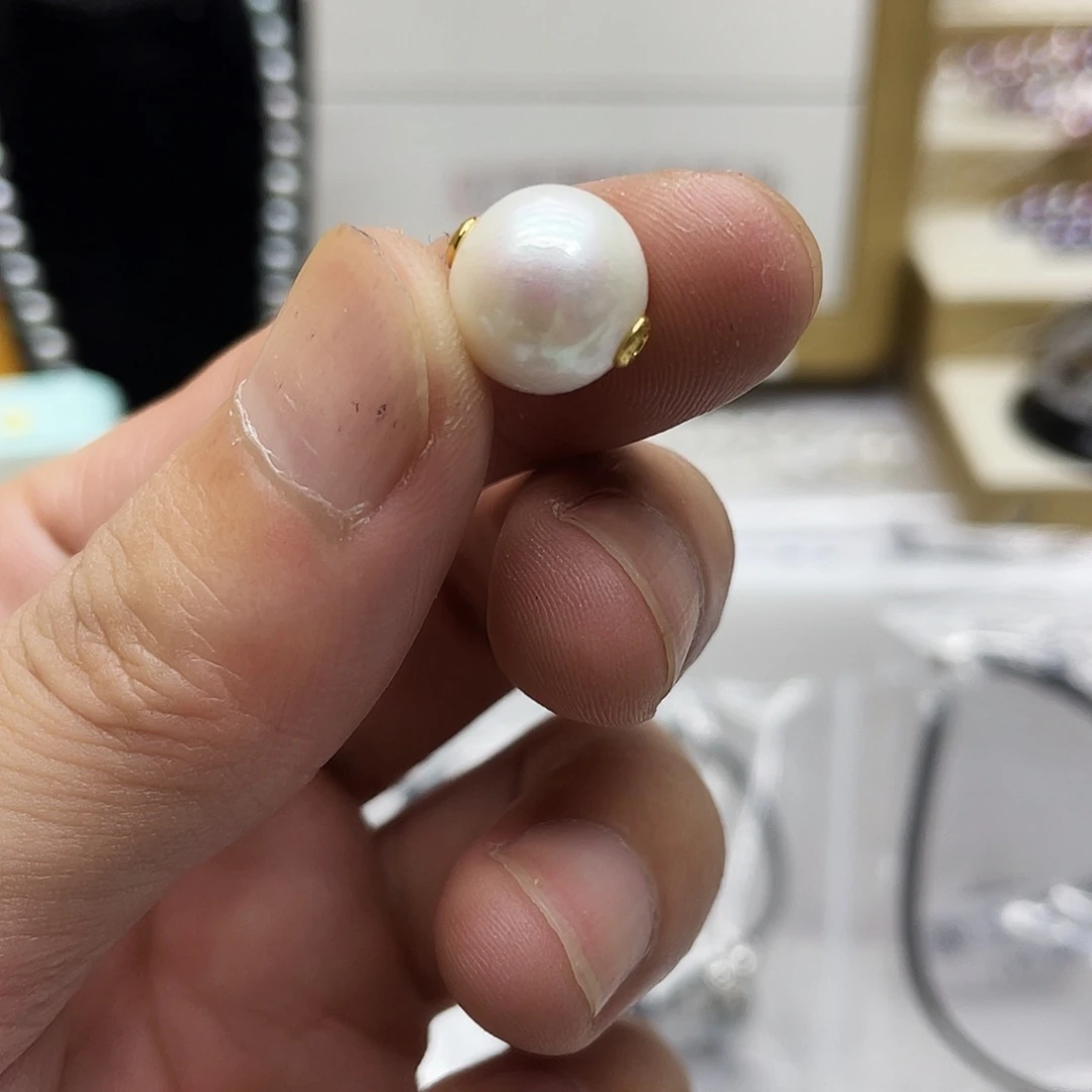 淡水珍珠银S925镶嵌颈饰