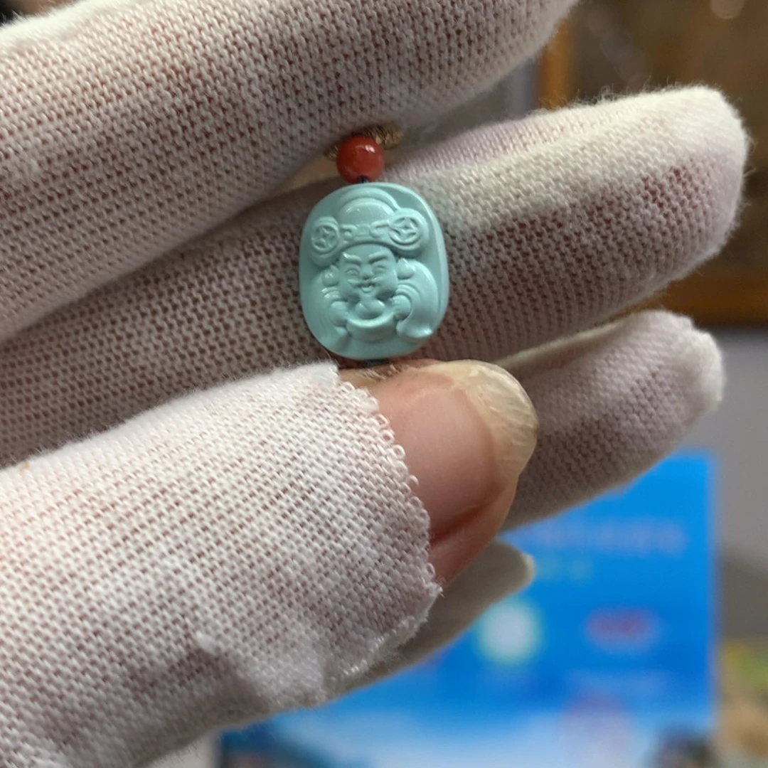 绿松石未镶嵌挂件