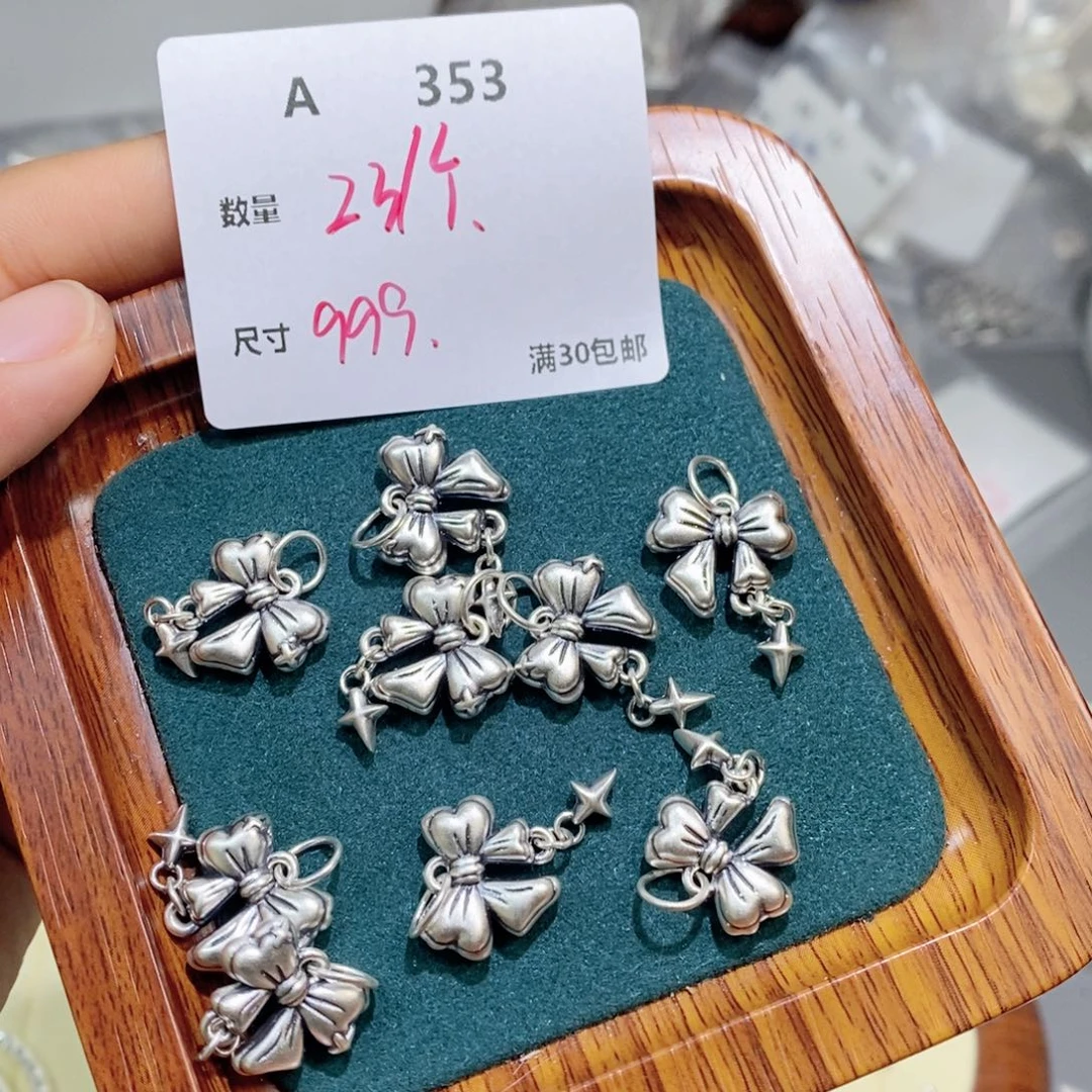 水晶珠宝半成品银S925镶嵌A353