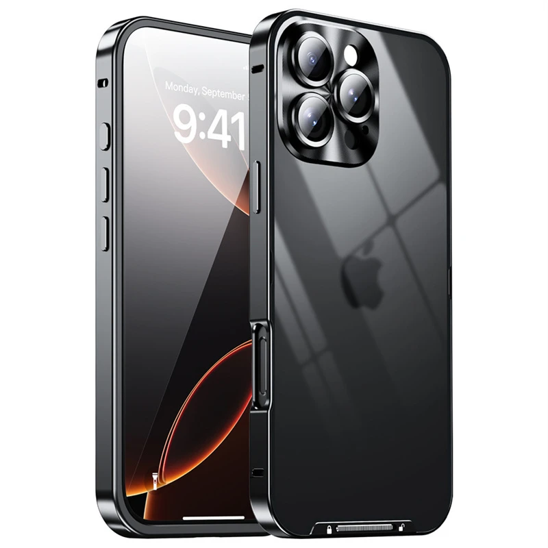适用于苹果16/15/14/13/高端铝合金边框iPhone16promax防摔手机壳