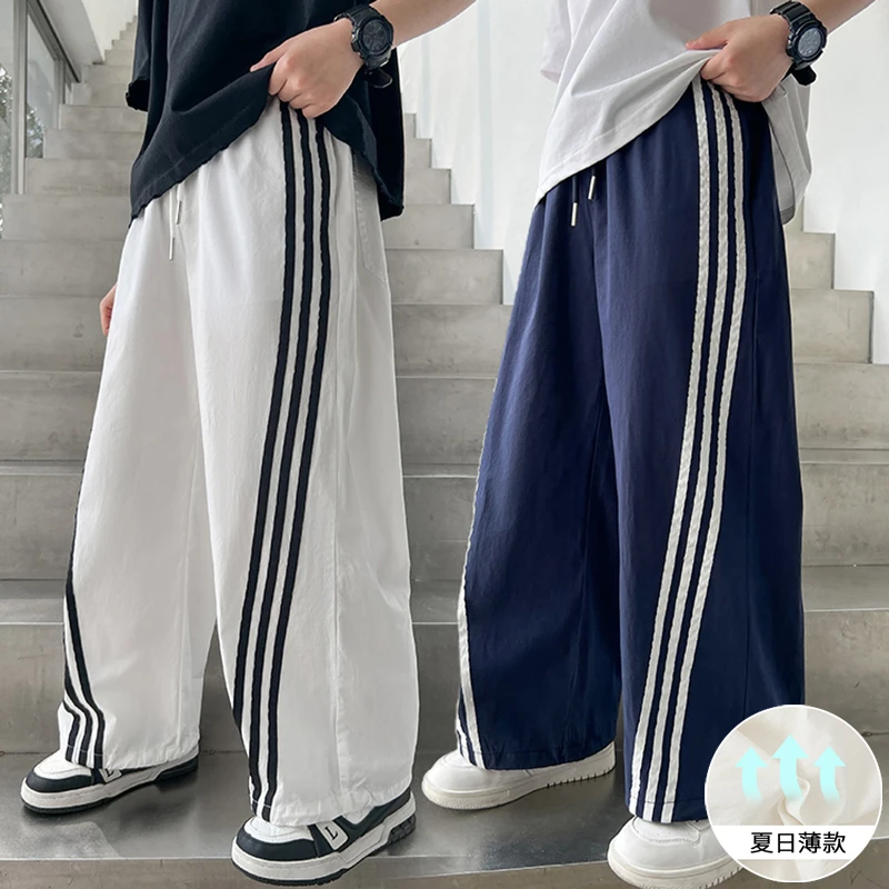 男童裤子夏季纯棉中大童薄款长裤男孩休闲速干裤儿童防蚊裤长裤潮