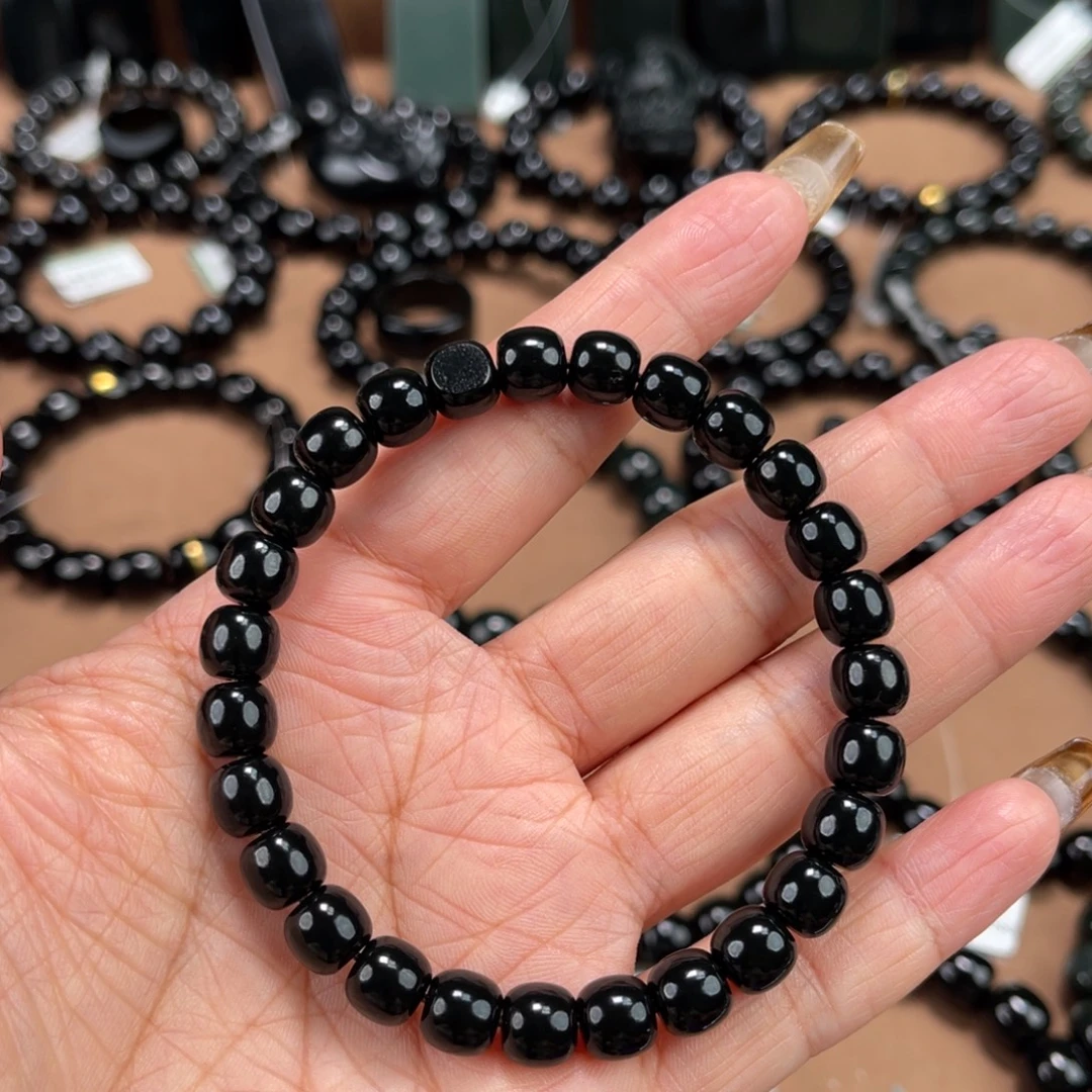 ****名和田玉未镶嵌手串8