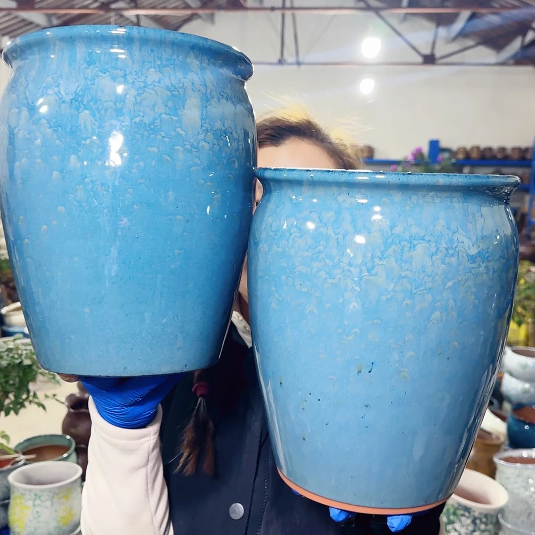 紫砂花盆高25口20
