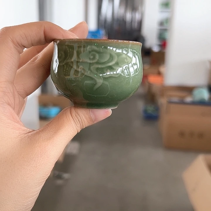 龙泉云间青瓷小米茶器