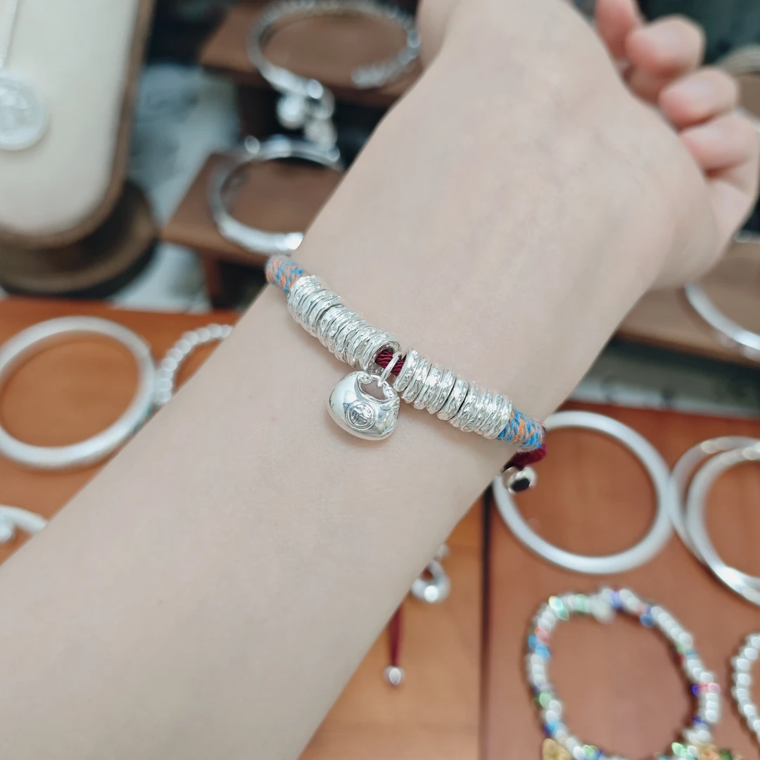A601 足银9999银手链纯银饰品