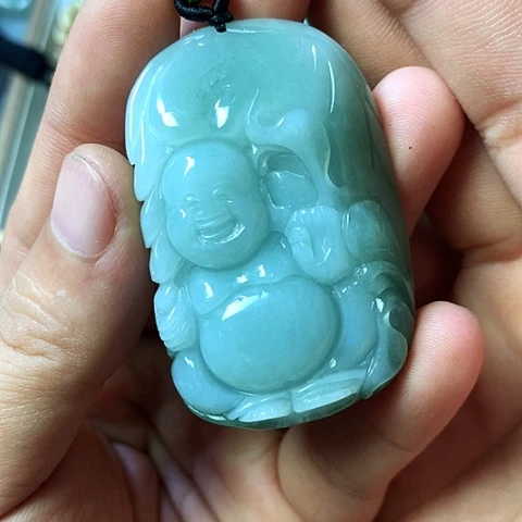 颈饰未镶嵌翡翠福豆豆珠宝翡翠颈饰