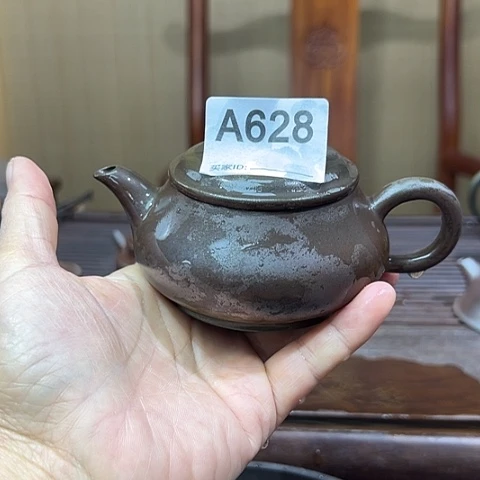 戬谷龙窑坭兴陶柴烧茶壶628