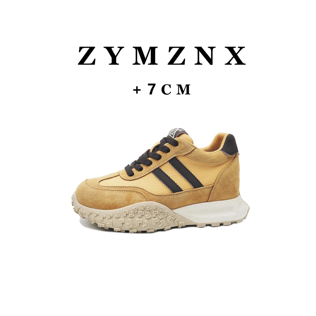 【平增高7cm】小个子系带增高厚底潮流休闲百搭女早春德迅鞋G425D