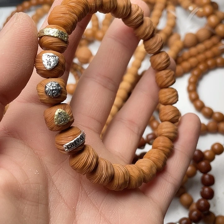 猴头核桃手串全品鬼印镶嵌款