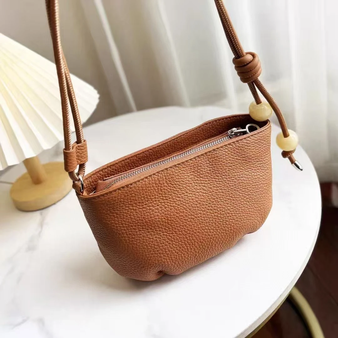 火火家时尚百搭真皮潮流经典多功能高品质牛皮手提包10815