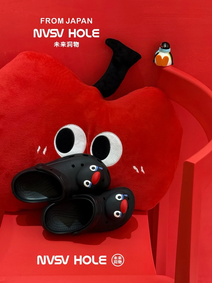 【haobaby童鞋】2025夏红鼻子沙滩洞洞鞋0086