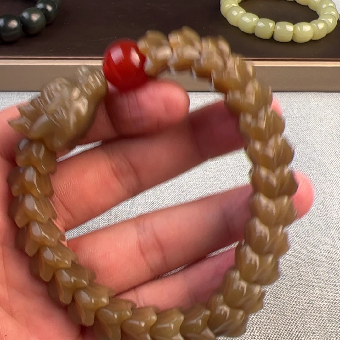 和田玉未镶嵌手链