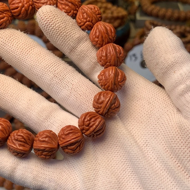 司***吉手串桃核秦岭龙纹