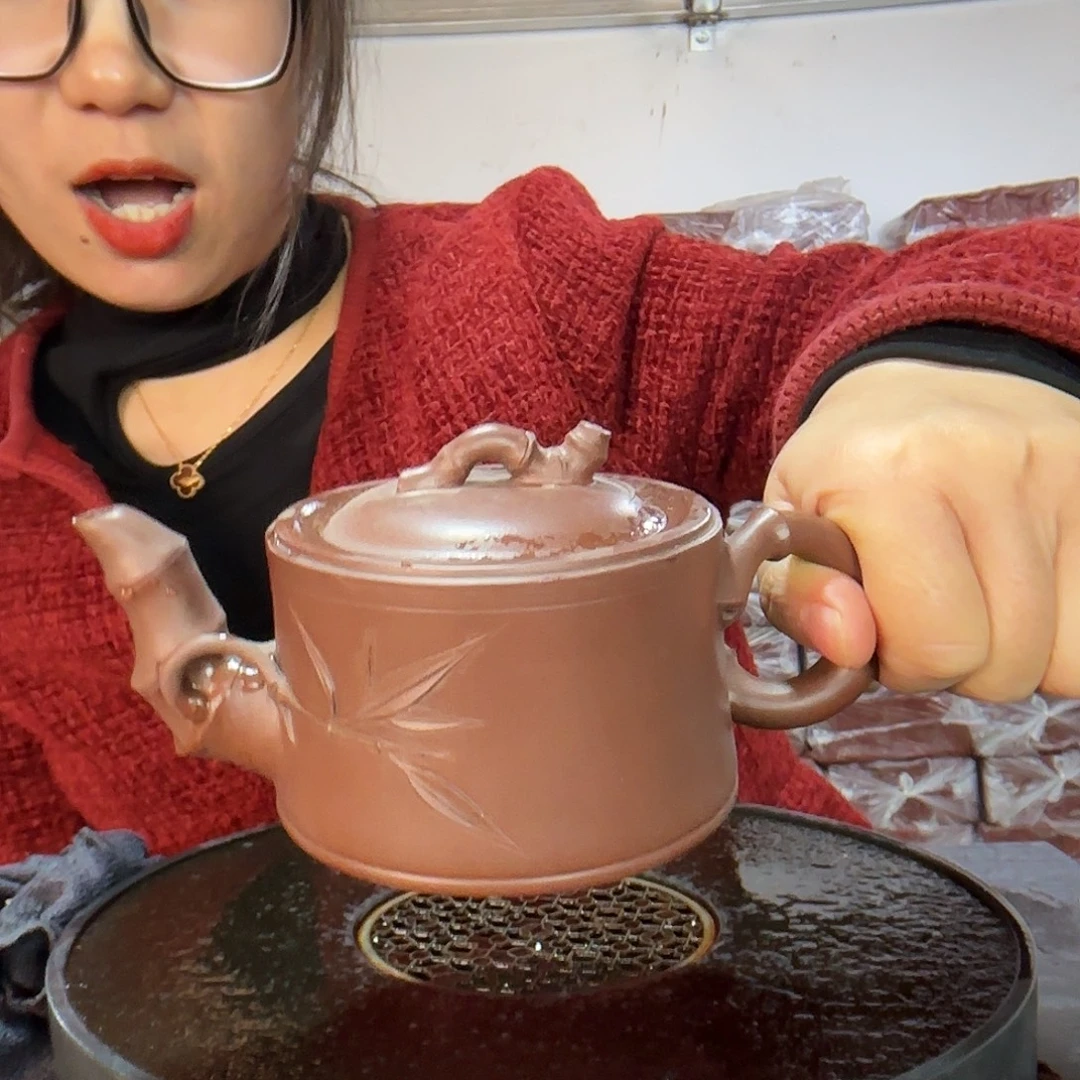 紫砂茶壶原矿紫砂泥紫泥350cc