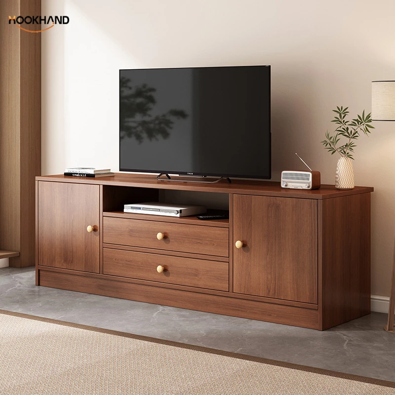 电视柜柜子客厅家用新款小户型落地收纳储物一体卧室高款电视机柜