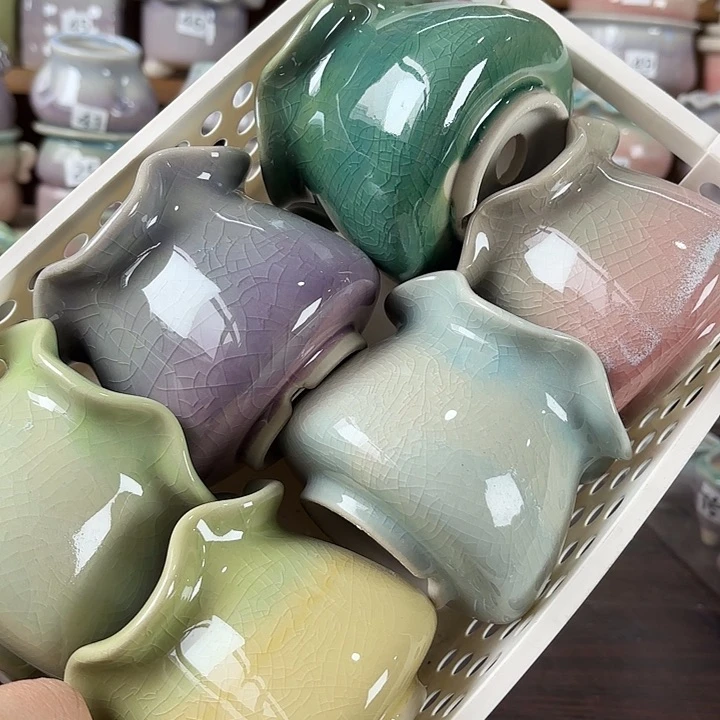 红陶量货/口高深浅搭配发6个