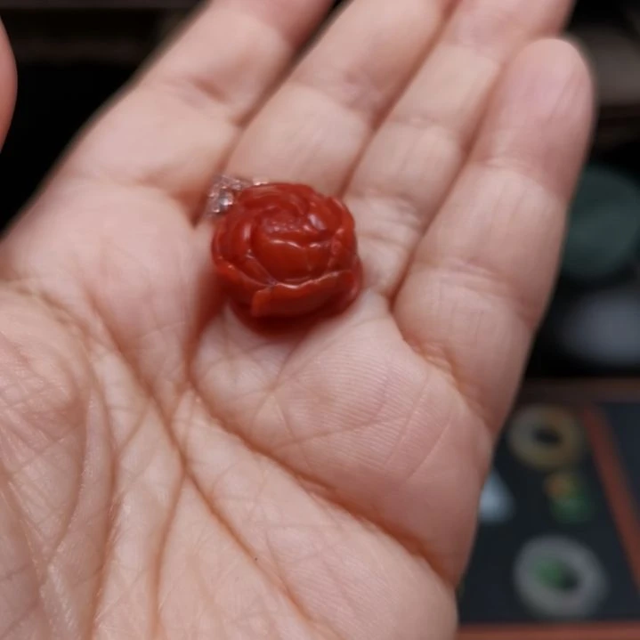 南红玛瑙颈饰银S925镶嵌?****?