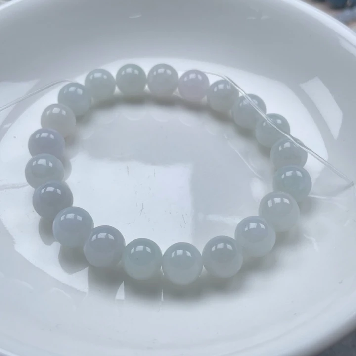 翡翠未镶嵌手链散珠多样性发自选21个