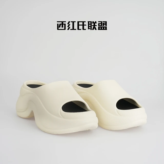 【大壮•西红氏】2025夏季外穿新款休闲增高一字拖鞋女增高6.5cm