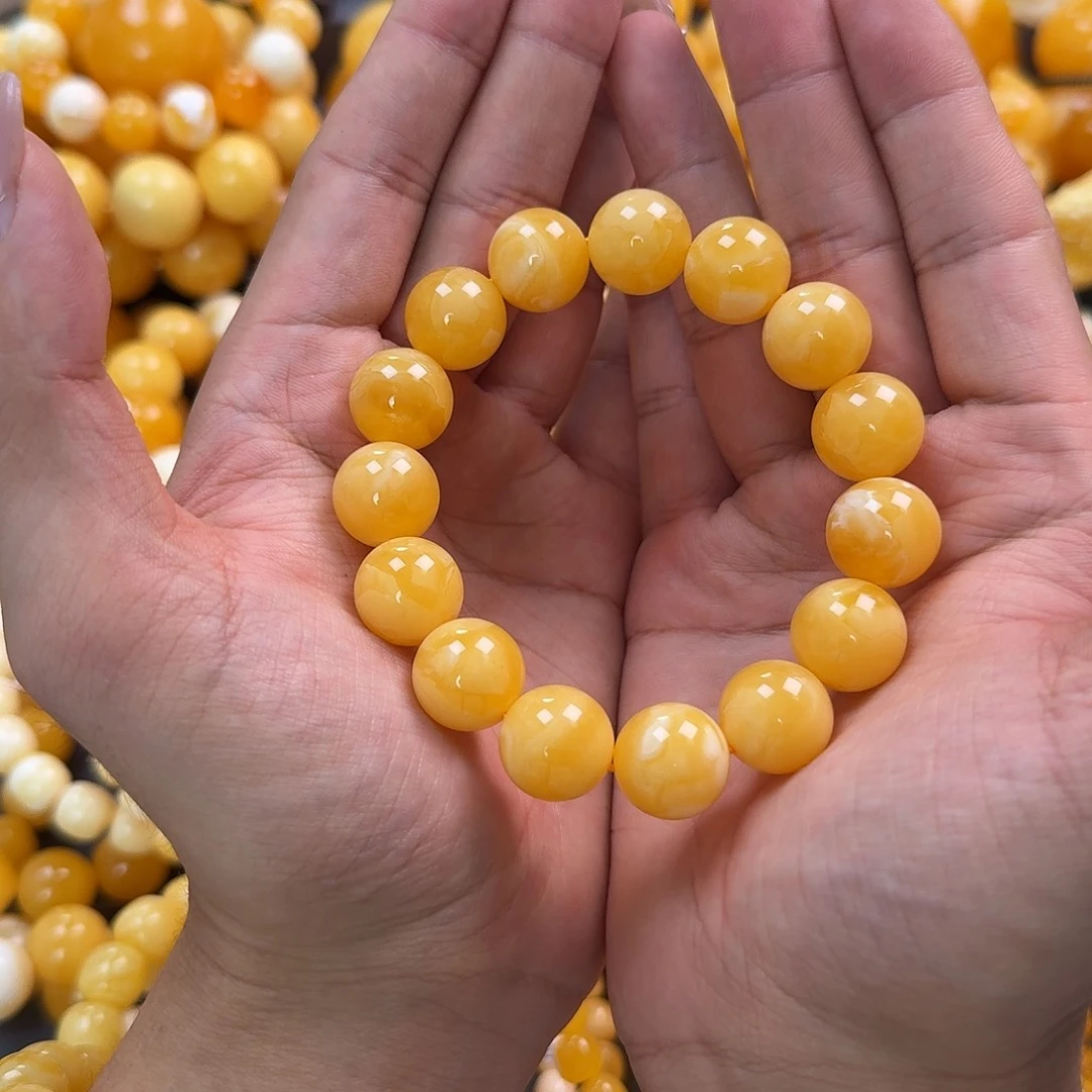 蜜蜡未镶嵌珠宝奇石同料15mm