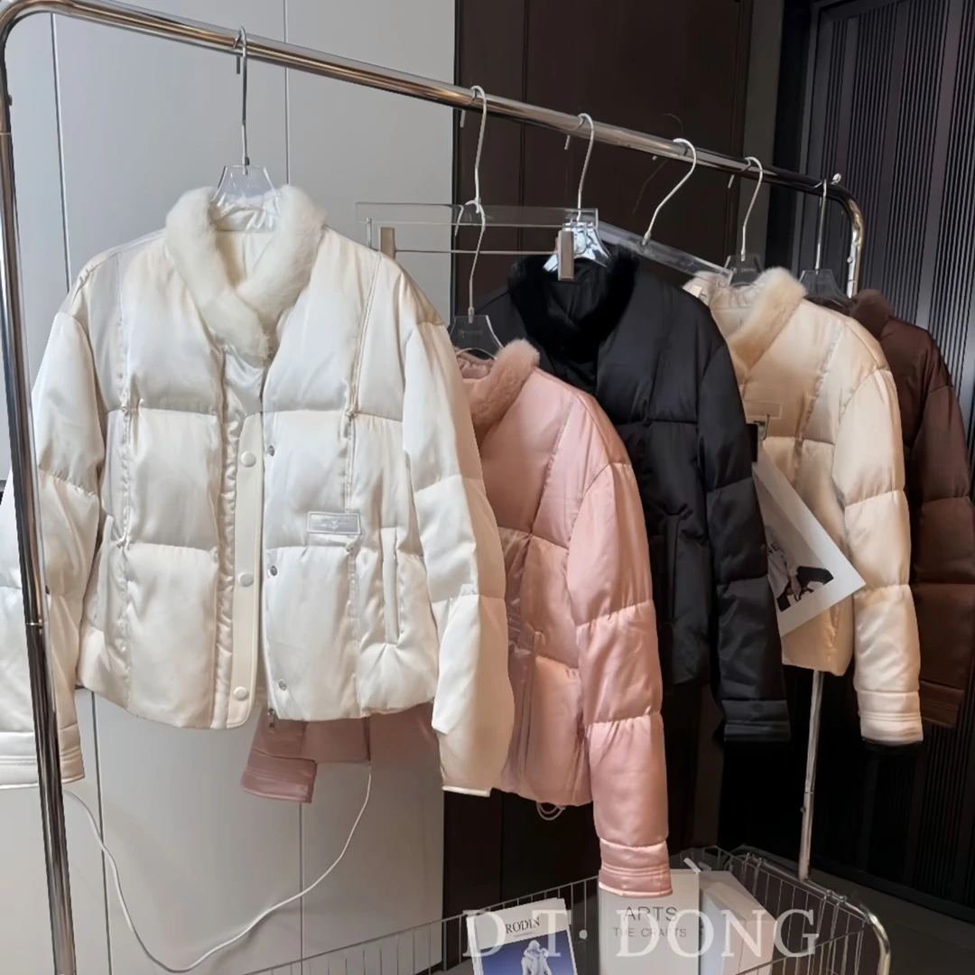 065 DT.dong短款长袖保暖女装休闲纯色设计师厚款鹅绒