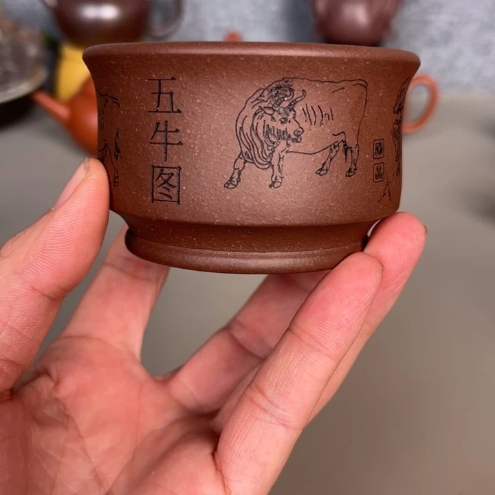 茶壶紫砂紫砂小杯杯杯
