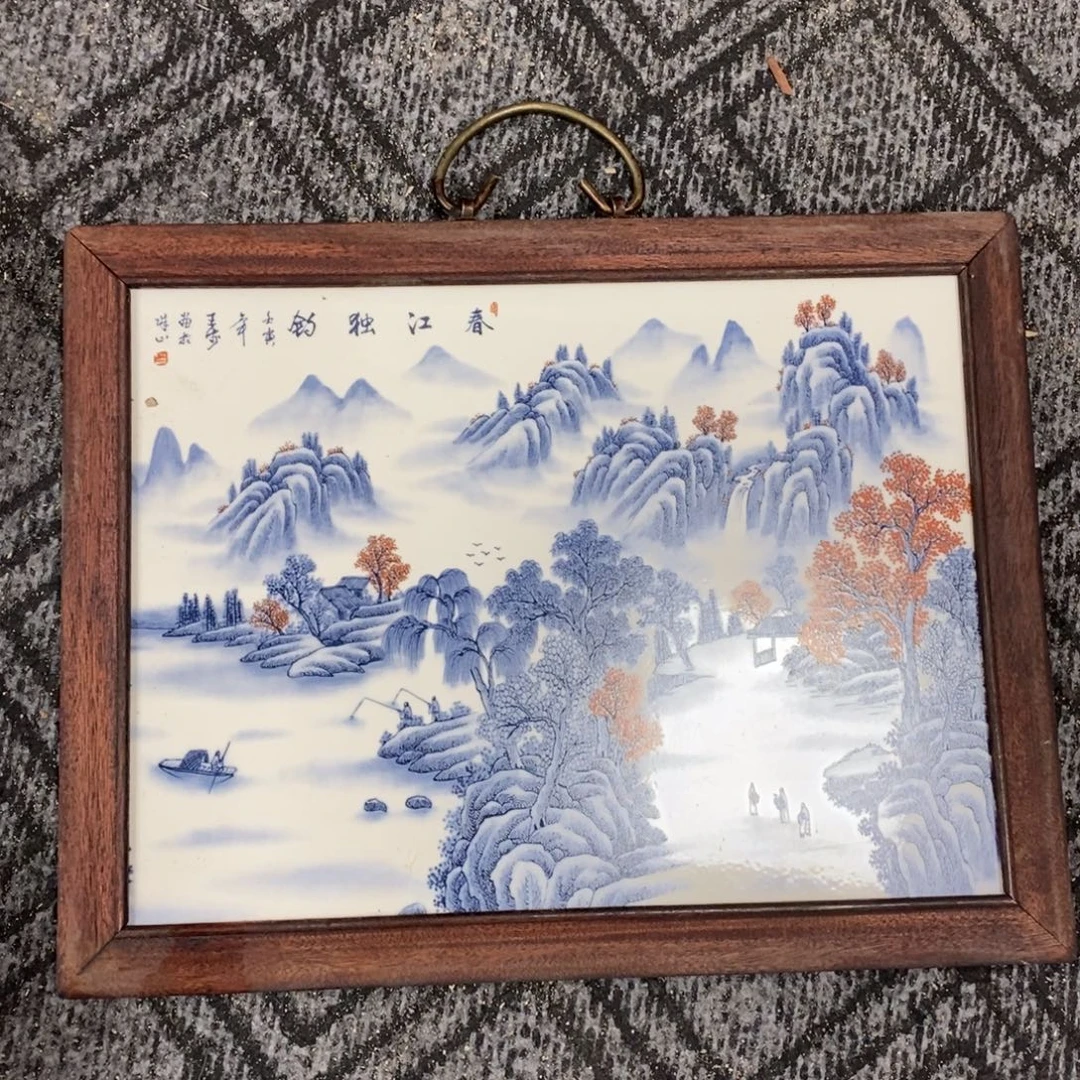 瓷片景德镇瓷板画柴窑烧制