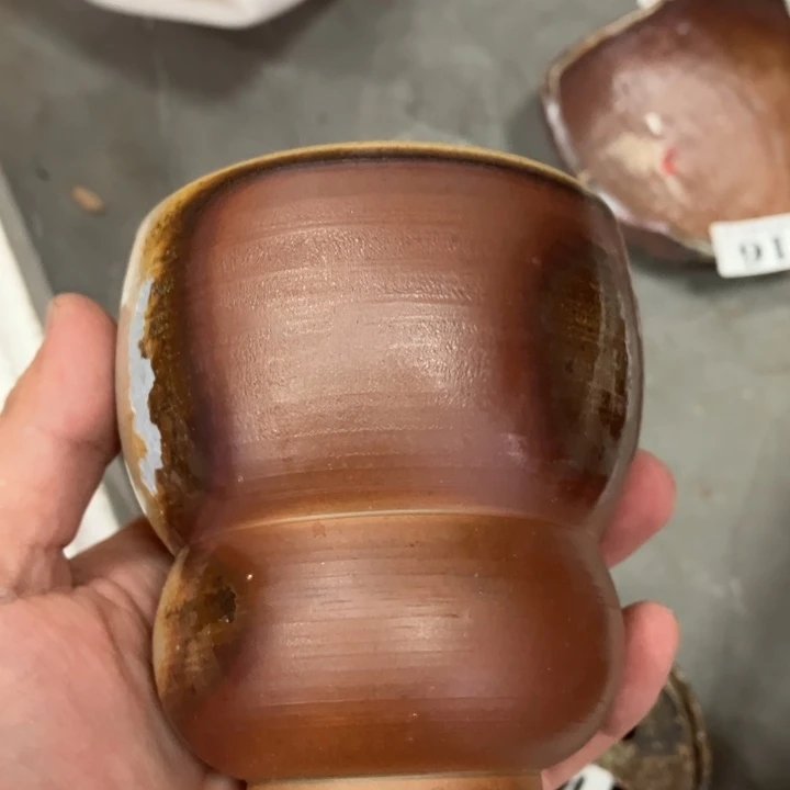 柴烧茶具茶杯大放漏