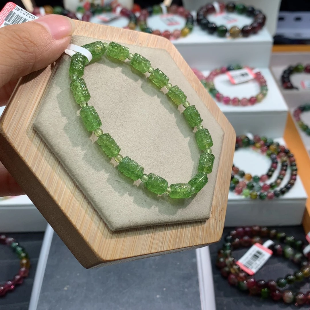 手链未镶嵌碧玺   6mm。