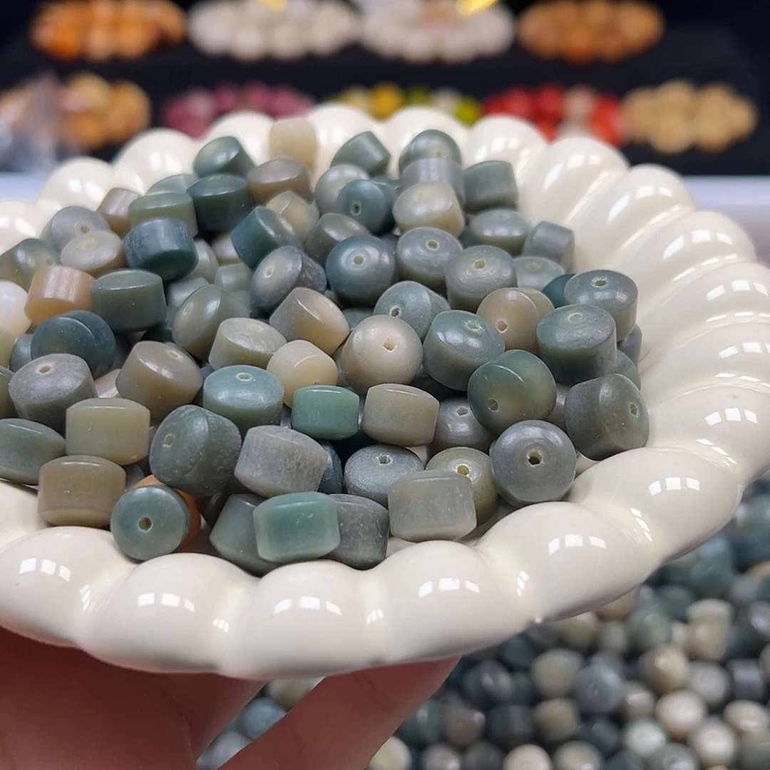 菩提根/象牙果手串卡12满油变色金轮120颗