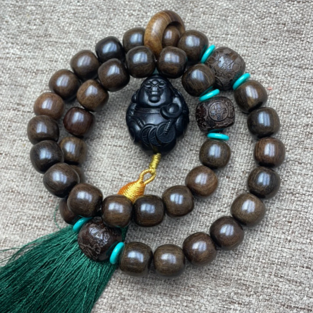 【阿坤文玩】沉香木串手串手链 27