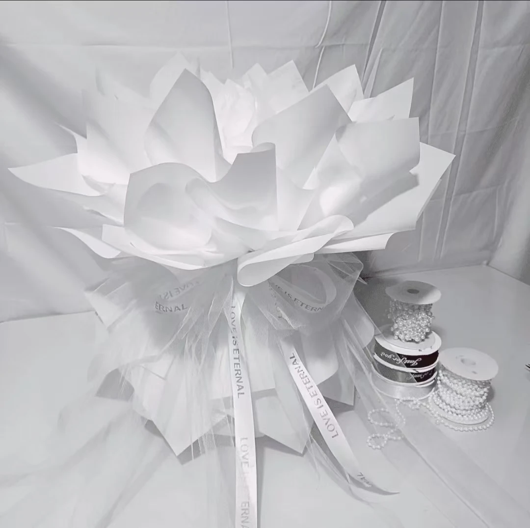 有钱花半成品花束包装壳尖尖角花束包装壳教师节花束半成品包装