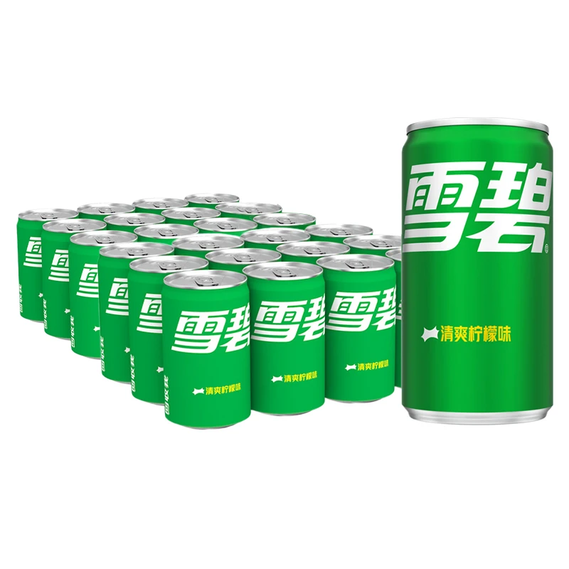 可口可乐雪碧迷你罐200ml×12罐×2箱柠檬味汽水碳酸饮料mini罐