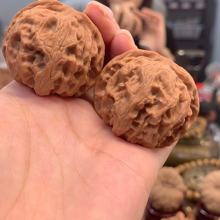 文玩核桃把件40 苹果圆全品